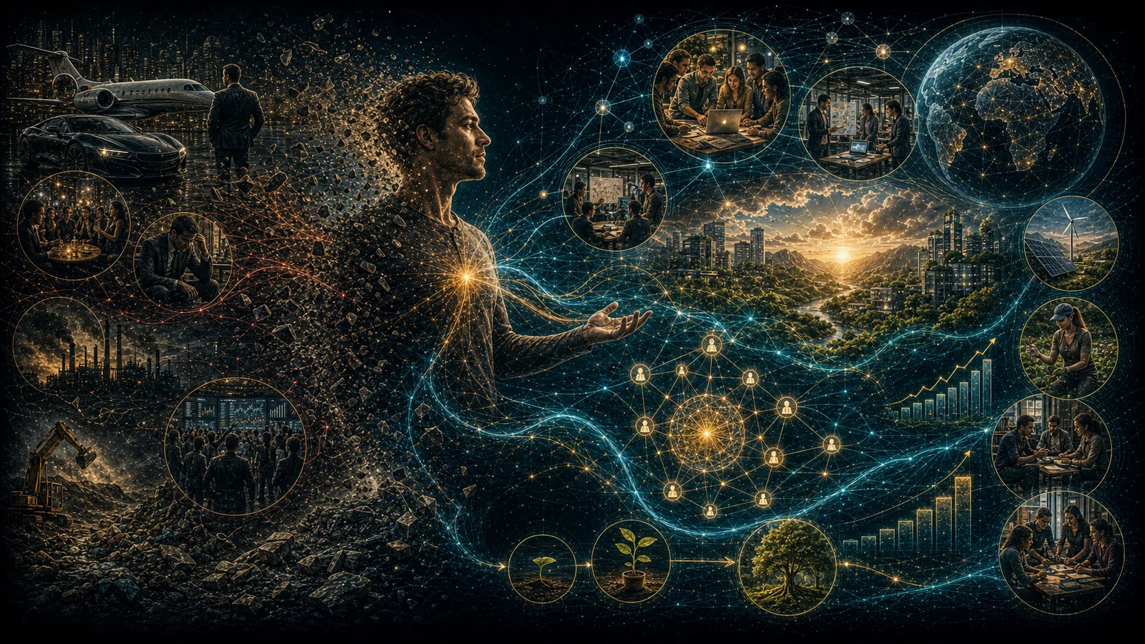 Concept map for Business, Economics, and the New Rich Paradigm