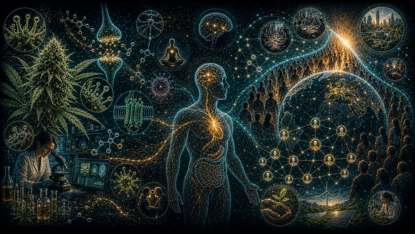 Concept map for The Cannabis Awakening and the Global Phase Change