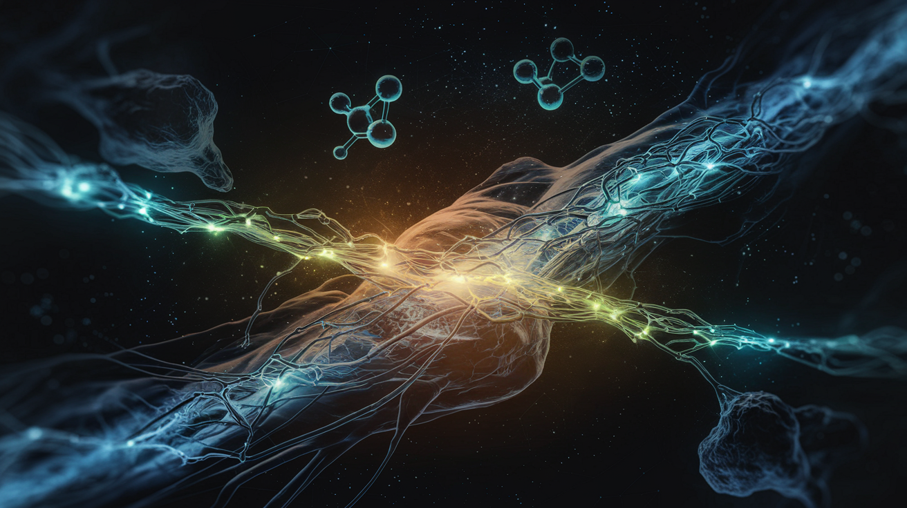 Endocannabinoid system as cosmic network - scientific visualization